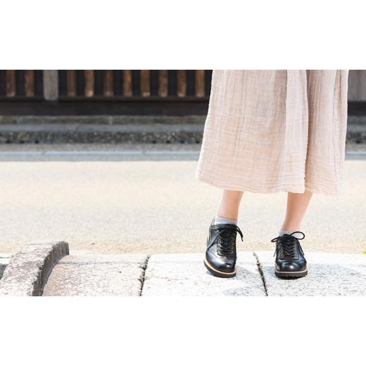 ふるさと納税 ファッション 靴 奈良県 大和郡山市 倭イズム 鹿革婦人靴 YAL2001 ブラック　24.5cm No.5990-7402 0243 24.5cm