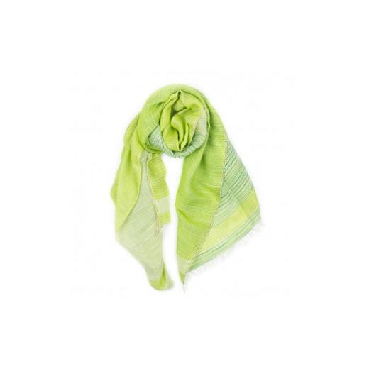 ふるさと納税 小物 ストール・マフラー 兵庫県 西脇市 44-15 播州織ダブルフェイスコットンストール GREEN TEA GREEN TEA