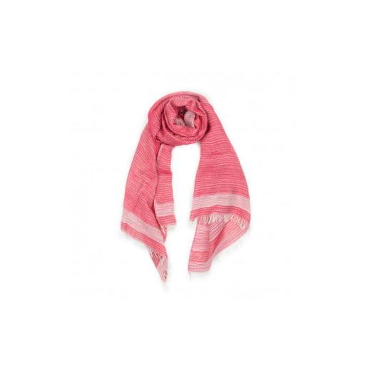 ふるさと納税 小物 ストール・マフラー 兵庫県 西脇市 44-15 播州織ダブルフェイスコットンストール RED RED