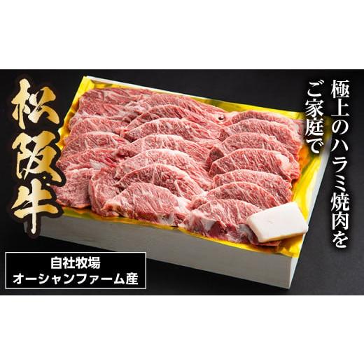 ふるさと納税 牛肉 三重県 大台町 SS01 松阪牛焼肉(ハラミ) 500g/(冷凍)木箱包装 瀬古食品 JGAP認定 松阪肉 名産 お取り寄せグルメ 三重県 大…