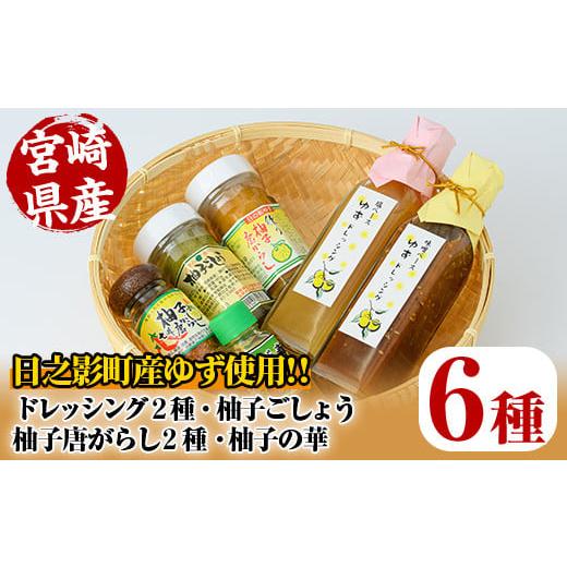 ふるさと納税 加工品等 宮崎県 日之影町 日之影産柚子のドレッシングと香辛料のセット(全6種)柚子胡椒 ゆず胡椒 唐辛子 調味料 MU009 日之影町村おこし総合産…