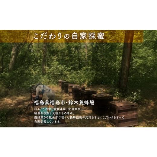 ふるさと納税 加工品等 はちみつ 福島県 福島市 No.0087国産純粋はちみつ2種詰合せ500g×2本の画像