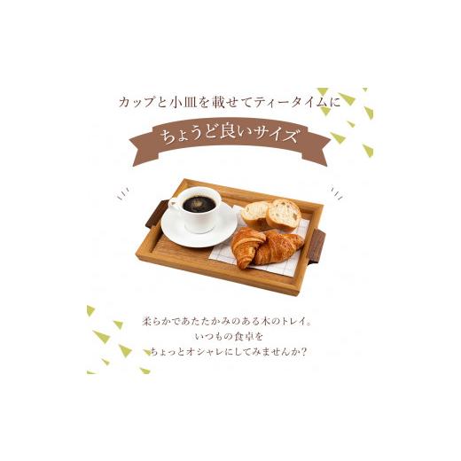 ふるさと納税 木工品・竹工品 和歌山県 北山村  木の家具工房 林工亘 木製トレイ 小 nrk100の画像