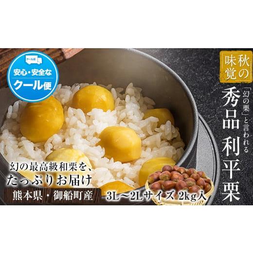 ふるさと納税 熊本県 御船町 利平栗 熊本県御船町産限定 約2kg(3L-2Lサイズ)[9月下旬-10月上旬頃出荷]送料無料 期間限定 野菜 予約 スイーツ きんとん 甘露…