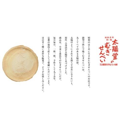 ふるさと納税 御菓子 煎餅 福島県 福島市 No.0584お日さま堂のむぎせんべい 角箱19袋(38枚)