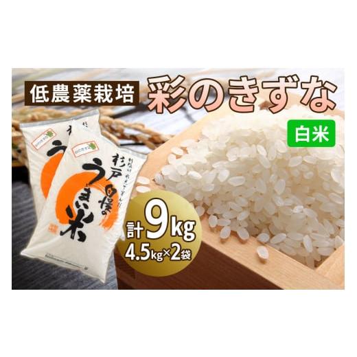 ふるさと納税 米 埼玉県 杉戸町 低農薬栽培の彩のきずな[白米]9kg (4.5kg×2袋)|おいしい お米 コメ こめ ご飯 ごはん お取り寄せ 直送 贈り物 贈答品 ふる…