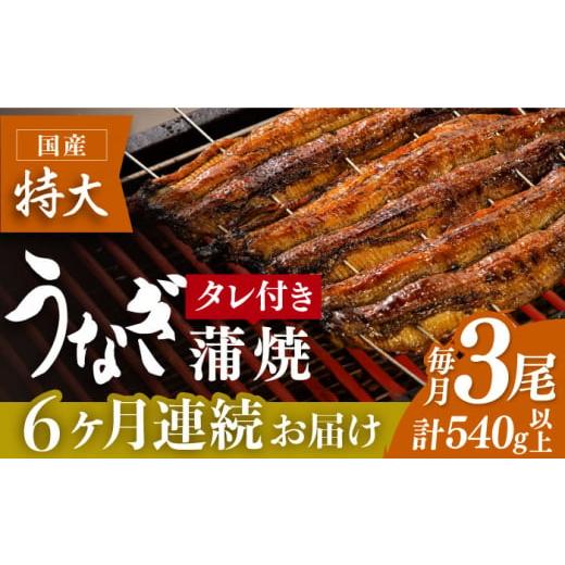 ふるさと納税 うなぎ 佐賀県 吉野ヶ里町 お店と変わらない味 ？ふっくらジューシーのこだわりうなぎ 6回定期便 国産うなぎ蒲焼 3枚セット 丸安 FAD007_1