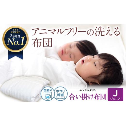 ふるさと納税 タオル・寝具 掛け布団 広島県 福山市 布団 [日本製]洗える 人工羽毛布団 合い掛け布団 [ジュニア]人工羽毛 エントリーモデル 広島県福山市…