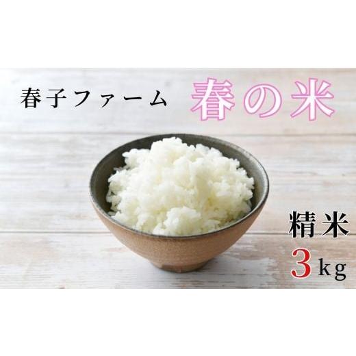 ふるさと納税 米 千葉県 東庄町 [令和7年産]春の米 精米 3kg / 米 お米 こめ コメ ごはん 無農薬 農薬不使用 春の米 精米 白米 令和7年産 新米 3kg 千葉…