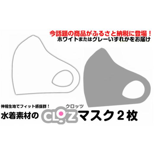 ふるさと納税 雑貨・日用品 大分県 国東市 クロッツマスク2枚(グレー・Lサイズ)_1525R-6 クロッツマスク2枚(グレー・Lサイズ)