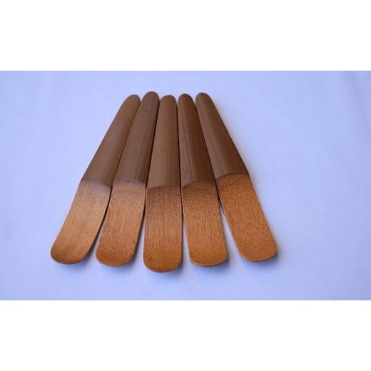 ふるさと納税 食器・グラス スプーン 京都府 向日市 竹製かものはしスプーン 12cmアイスクリームやヨーグルトが食べやすい（5本入り） No.5223-0030_2