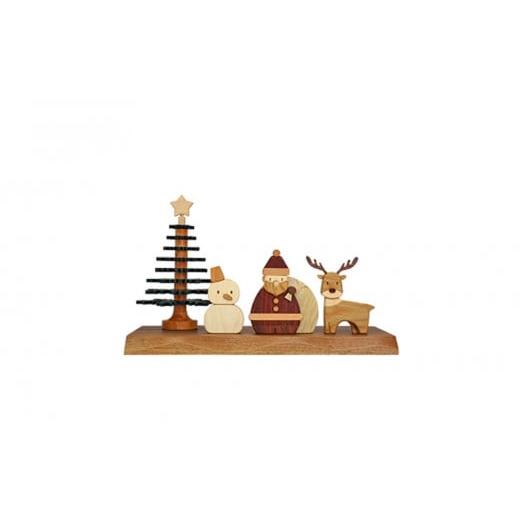 木工品・竹工品 北海道 旭川市 旭川クラフト ササキ工芸 Woody Xmas(ウッディクリスマス) 国産 無垢 インテリア 木製 ナチュラル 【Birthday】 北欧 コンパク…