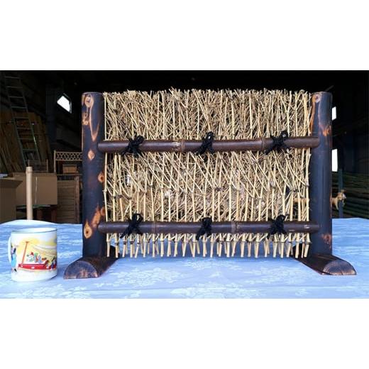 ふるさと納税 木工品・竹工品 香川県 観音寺市  竹工芸品 ミニ竹垣の置物　竹穂垣 竹穂垣_1