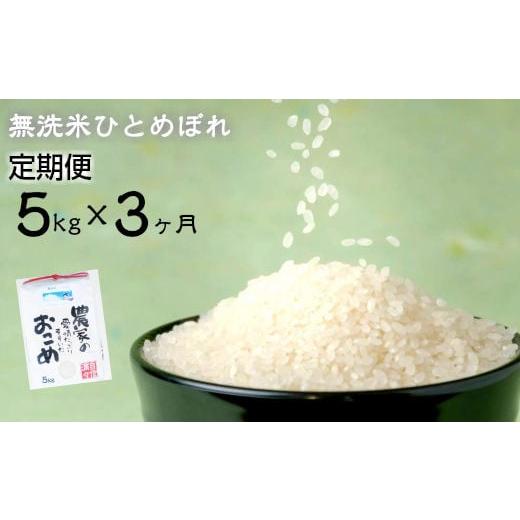 ふるさと納税 無洗米 岩手県 花巻市 令和7年産 定期便 3ヶ月 減農薬栽培 ひとめぼれ 無洗米 5kg 712