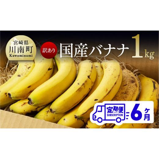ふるさと納税 果物類 宮崎県 川南町  訳あり 国産バナナ１ｋｇ　6ヶ月定期便_1