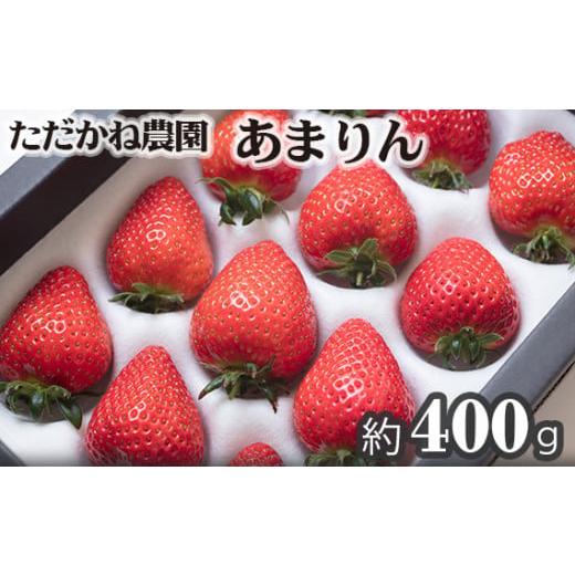 ふるさと納税 いちご 埼玉県 秩父市 あまりん ただかね農園 約400g / 果物 フルーツ 苺 いちご イチゴ 厳選 朝採り 新鮮 産地直送 産直 甘い おいしい デザ…