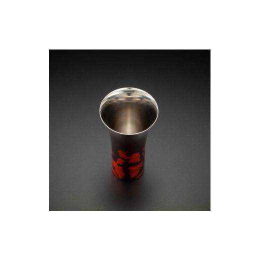 ふるさと納税 陶磁器・漆器・ガラス 石川県 加賀市 山中塗 士作手塗り 漆磨 カップシングル L 黒 金箔華切り回し 1客 380ml 漆磨カップ コップ カップ 贈答 贈…の画像