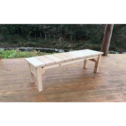 木工品・竹工品 岐阜県 東白川村 大工さんの手作り 桧のベンチII 木 木製 桧 ヒノキ 手作り 天然木 針葉樹 雑貨 インテリア 椅子 チェア 玄関 【引出し】 23…