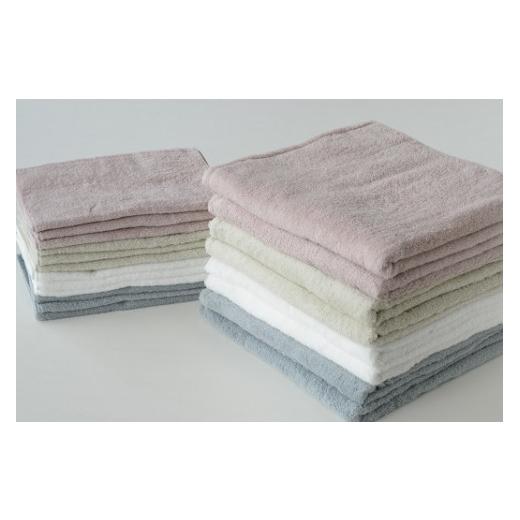 ふるさと納税 タオル・寝具 セット 愛媛県 今治市 (今治タオルブランド認定)ほわほわサンホーキンタオルセット 大判バスタオル8枚 フェイスタオル12枚 セ…