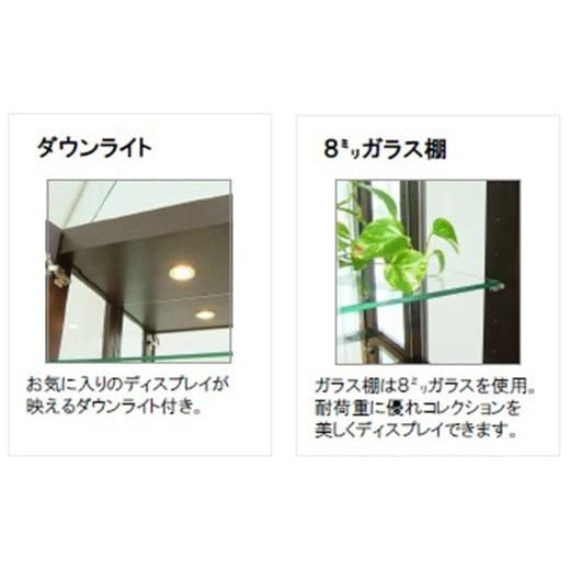 ふるさと納税 雑貨・日用品 インテリア 福岡県 大木町  開梱・設置 デコレート キュリオケース59cm ウェンジ AL183の画像