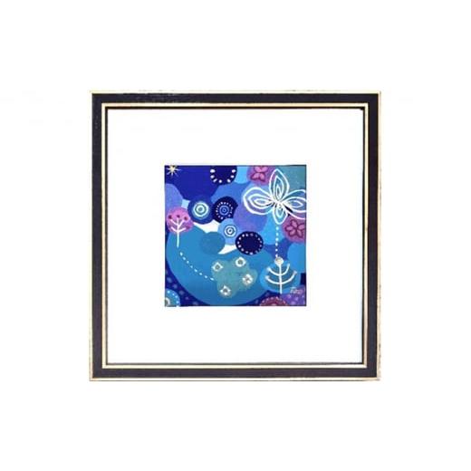 ふるさと納税 長野県 小諸市 ジークレー版画「flores azules」 