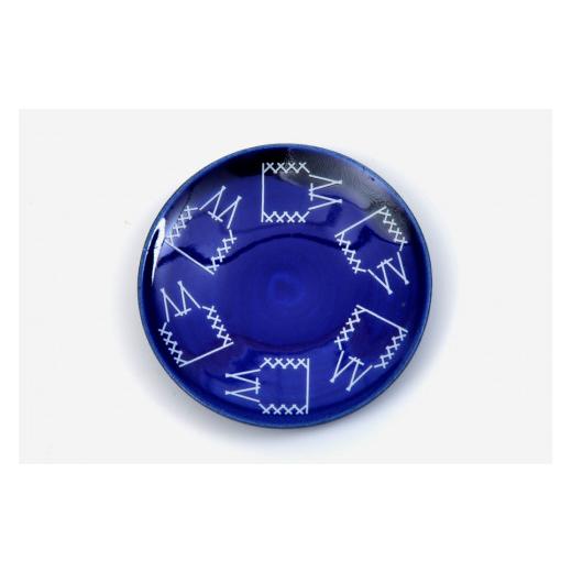 ふるさと納税 陶磁器・漆器・ガラス 福島県 浪江町 大堀相馬焼 ふくしま焼き物旅マップ 豆皿 05 モクズガニ-南相馬市 05 モクズガニ-南相馬市