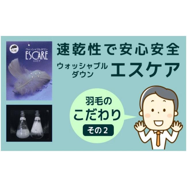 ふるさと納税 山梨県 都留市 【ダブル】洗濯機で洗える2枚合わせ羽毛ふとん(合い掛け+肌掛け)｜furusatochoice｜06