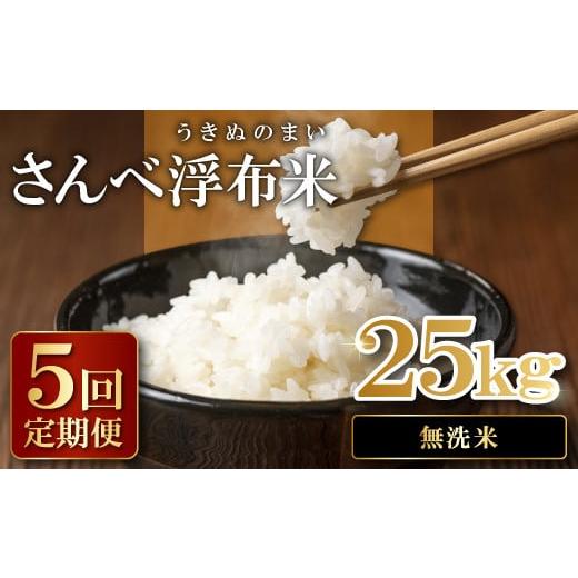ふるさと納税 無洗米 島根県 大田市 さんべ浮布米(無洗米)定期便(5kg×5回コース) 令和7年産 コシヒカリ 無洗米 5kg 5回 定期 2025年産 こしひかり 5kg×5…