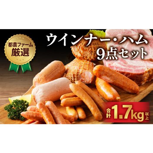 ふるさと納税 惣菜・レトルト 冷凍 宮崎県 都農町 都農ファーム厳選「ウインナー・ハム9点セット」合計1.7kg以上 肉 豚 豚肉 おかず 国産