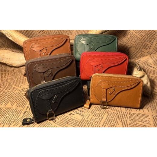 ふるさと納税 文房具・玩具 滋賀県 栗東市 鞍型ラウンドファスナーコインケース (グリーン) 栗東市 / 株式会社ブルズエフ BIAU403 グリーン