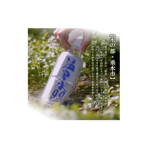 ふるさと納税 水・ミネラルウォーター 500mL〜999mL 鹿児島県 垂水市 B2-0859／飲む温泉水／温泉水99（500ml×30本）の画像