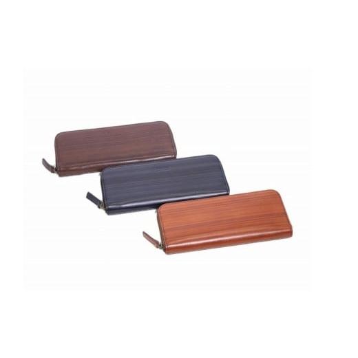 ふるさと納税 財布 大阪府 豊中市 ネイビー Dialogラウンド長財布 ネイビー