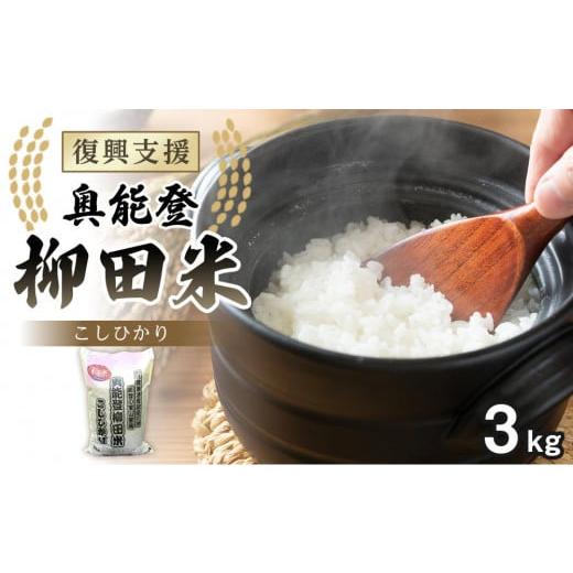 ふるさと納税 石川県 能登町 [復興支援][令和5年度産]奥能登柳田米E 3kg