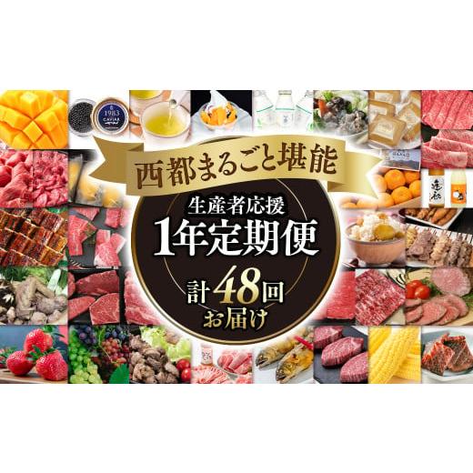 ふるさと納税 牛肉 すき焼き 宮崎県 西都市 季節の定期便 12ヶ月毎月届く 西都まるごと堪能セット 48品お届け プレミアムコース 宮崎牛 うなぎ 牛肉 豚肉 鶏…