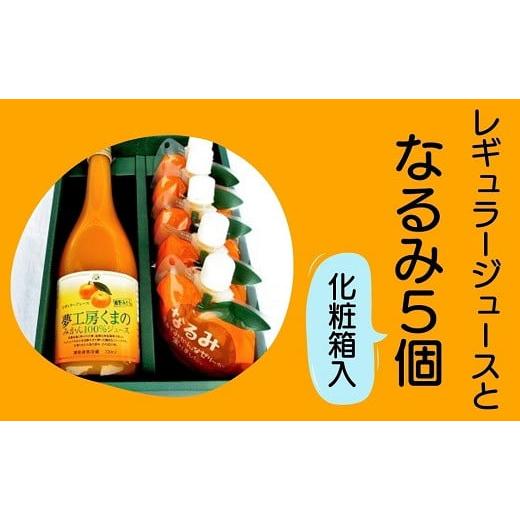 ふるさと納税 三重県 熊野市 定番みかんジュースとゼリー「なるみ」の詰め合わせ♪[レギュラージュース720ml×1本・なるみ5個] 化粧箱 オレンジジュース み…