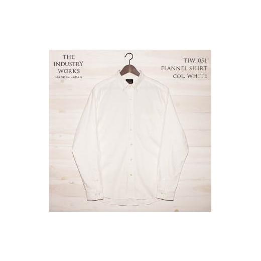 ふるさと納税 服 男 兵庫県 西脇市 36-2 播州織メンズネルシャツ「THE INDUSTRY WORKS」(1着) TIW_051(ホワイト) Lサイズ Lサイズ