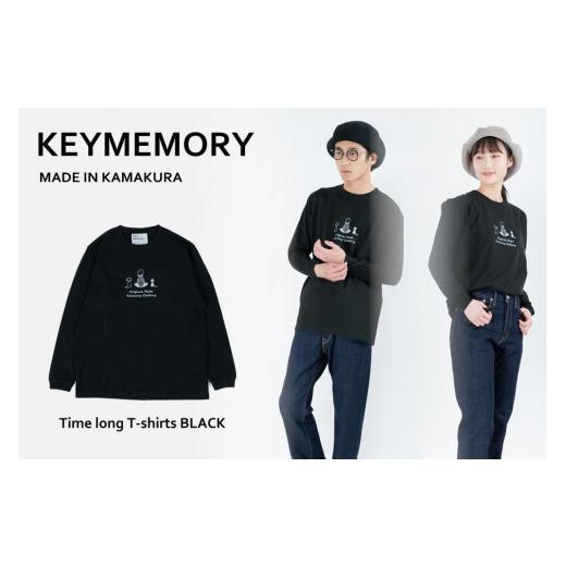 ふるさと納税 服 神奈川県 鎌倉市 [2]メンズL TimeロングTシャツ BLACK [2]メンズL TimeロングTシャツ BLACK