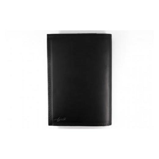 ふるさと納税 文房具・玩具 福岡県 大川市 レザーブックカバー四六判サイズ(レギュラーモデル) ブラック ブラック