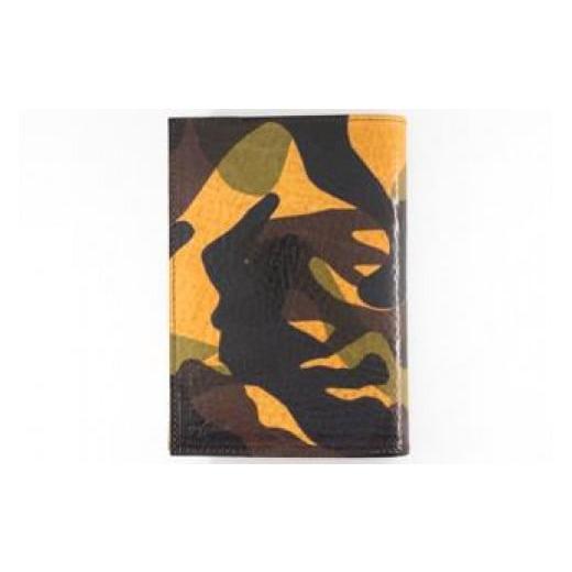 ふるさと納税 文房具・玩具 福岡県 大川市 レザーブックカバー四六判サイズ(レギュラーモデル) カモフラージュライト カモフラージュライト