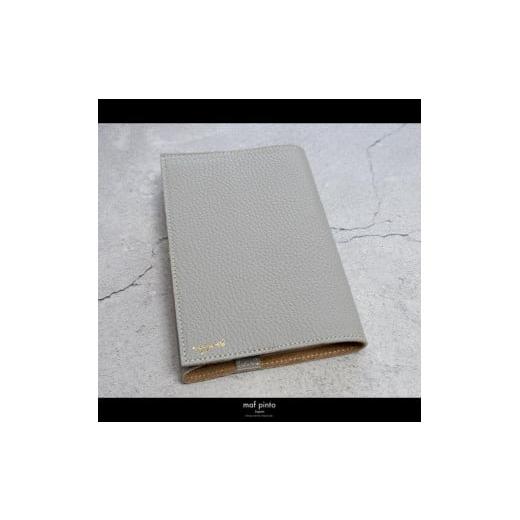ふるさと納税 文房具・玩具 福岡県 大川市 maf pinto (マフ ピント) レザーブックカバー文庫サイズ ADRIA LINE ライトグレー 本革 日本製 ライトグレーの画像