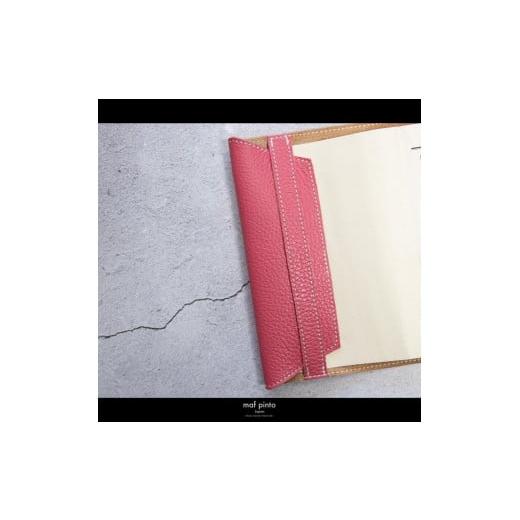 ふるさと納税 文房具・玩具 福岡県 大川市 maf pinto (マフ ピント) レザーブックカバー文庫サイズ ADRIA LINE ピンク 本革 日本製 ピンクの画像