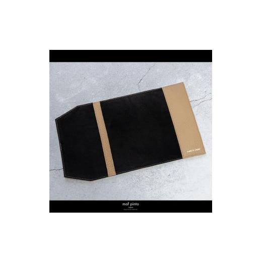ふるさと納税 文房具・玩具 福岡県 大川市 maf pinto (マフ ピント) レザーブックカバー文庫サイズ ADRIA LINE カプチーノ 本革 日本製 カプチーノの画像