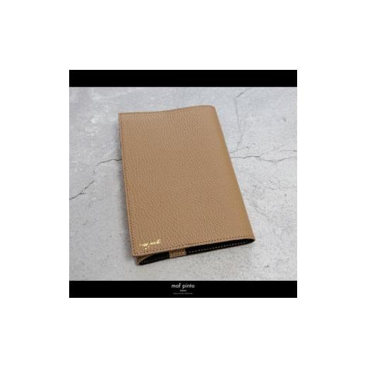 ふるさと納税 文房具・玩具 福岡県 大川市 maf pinto (マフ ピント) レザーブックカバー文庫サイズ ADRIA LINE カプチーノ 本革 日本製 カプチーノの画像
