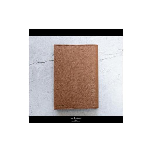 ふるさと納税 文房具・玩具 福岡県 大川市 maf pinto (マフ ピント) レザーブックカバー文庫サイズ ADRIA LINE キャラメル 本革 日本製 キャラメルの画像