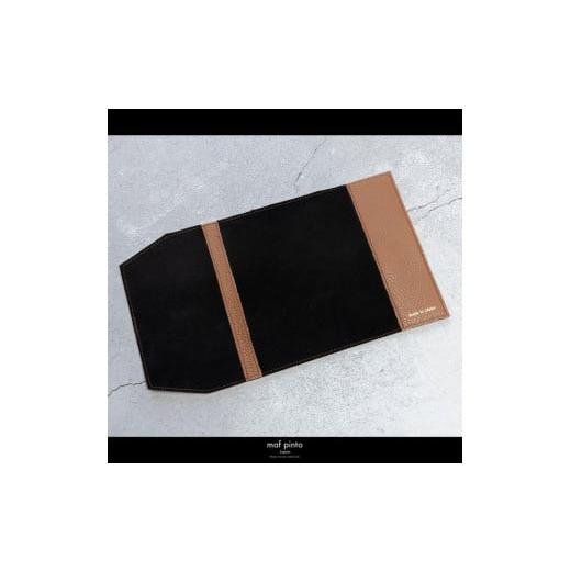 ふるさと納税 文房具・玩具 福岡県 大川市 maf pinto (マフ ピント) レザーブックカバー文庫サイズ ADRIA LINE キャラメル 本革 日本製 キャラメルの画像
