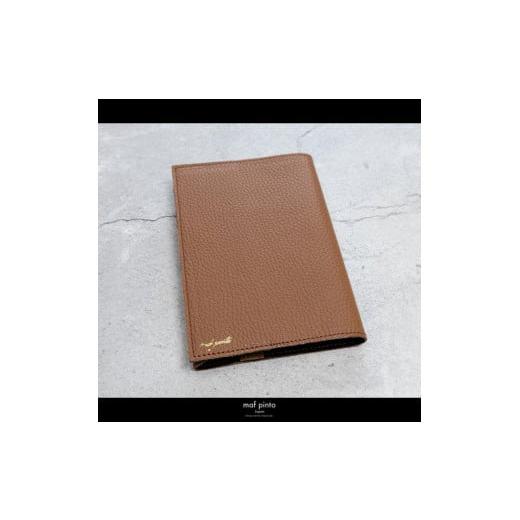 ふるさと納税 文房具・玩具 福岡県 大川市 maf pinto (マフ ピント) レザーブックカバー文庫サイズ ADRIA LINE キャラメル 本革 日本製 キャラメルの画像
