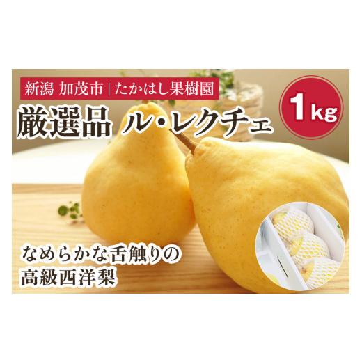 ふるさと納税 果物類 新潟県 加茂市 2026年先行予約 たかはし果樹園 謹製 新潟特産 幻の洋梨ル・レクチェ 厳選品 約1kg [11月下旬〜順次配送] 果物 フルー…