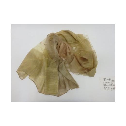 ふるさと納税 家具・装飾品 長野県 辰野町 173 草木染め ストール(綿・レーヨン等)