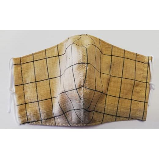 ふるさと納税 織物・繊維品 長野県 駒ヶ根市 数量限定 「伝統的工芸品」伊那紬(マスク)タイプB   1237 タイプB