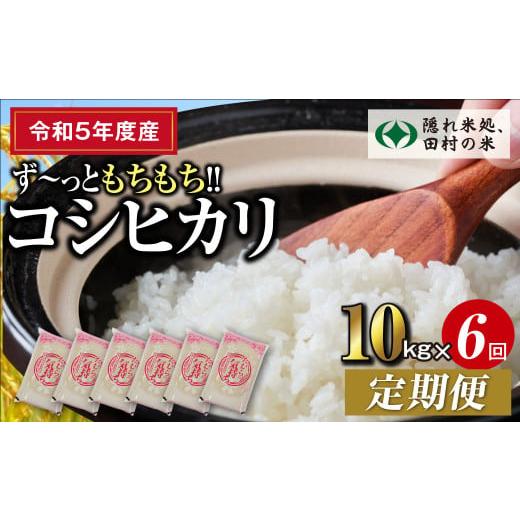 ふるさと納税 福島県 田村市 [ 令和5年産 ]定期便6回 田村産 コシヒカリ 10kg 毎月 お届け お米 福島県 田村市 田村 贈答 美味しい 米 kome コメ ご飯 特Aラ…